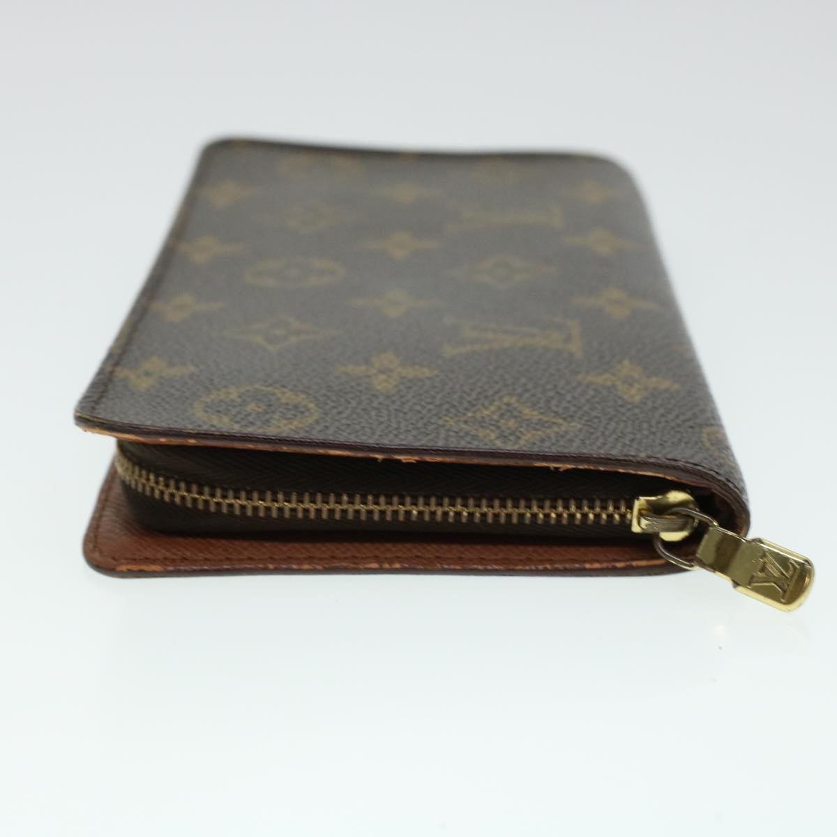 LOUIS VUITTON Monogram Porte Monnaie Zip Long Wallet M61727 LV Auth 41778