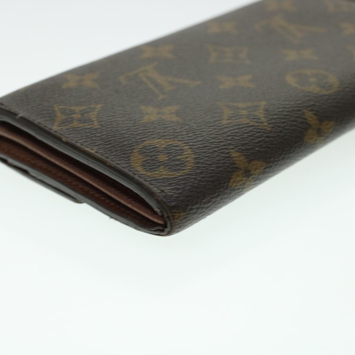 LOUIS VUITTON Monogram Portefeuille Sarah Long Wallet M60531 LV Auth 41782