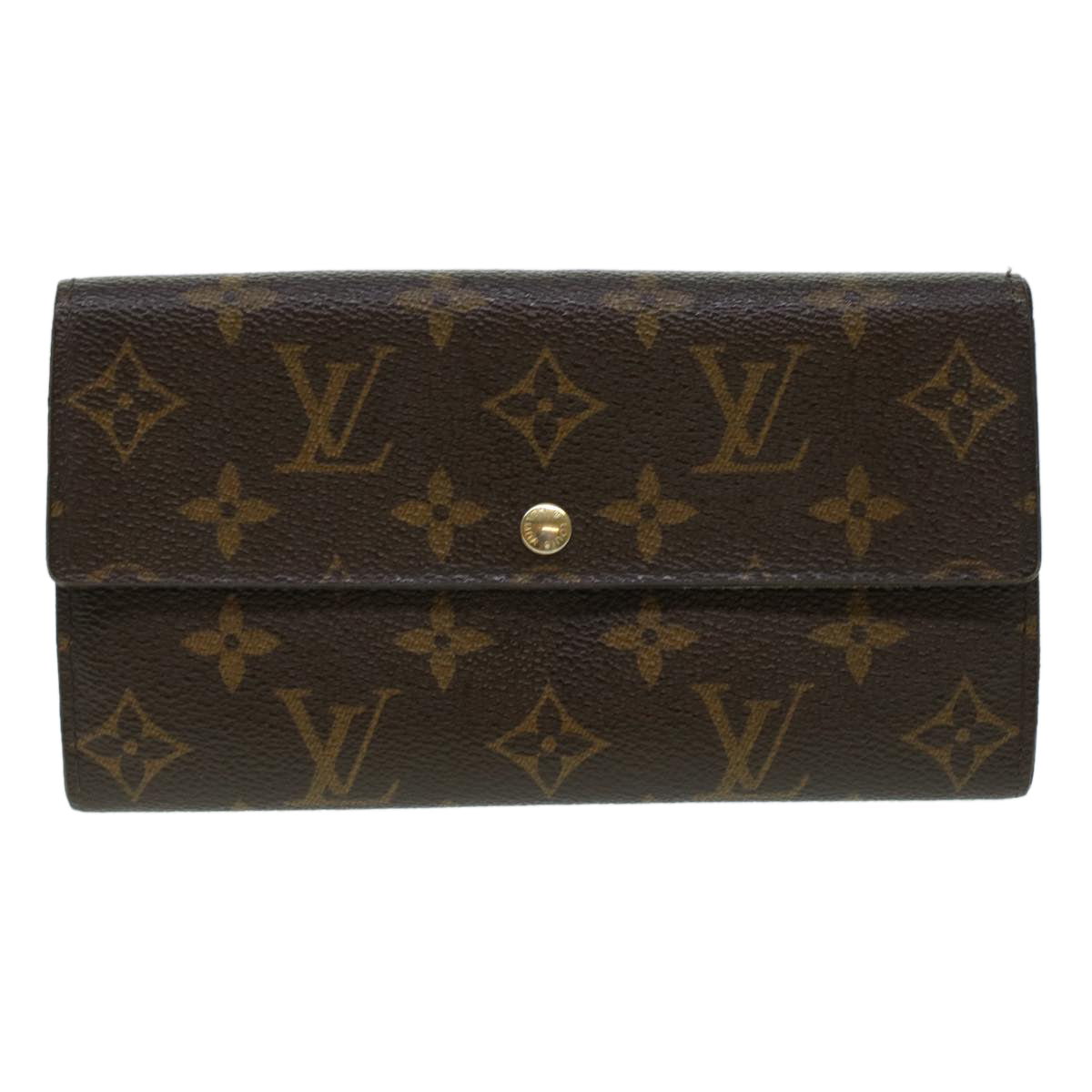 LOUIS VUITTON Monogram Portefeuille Sarah Long Wallet M60531 LV Auth 41782