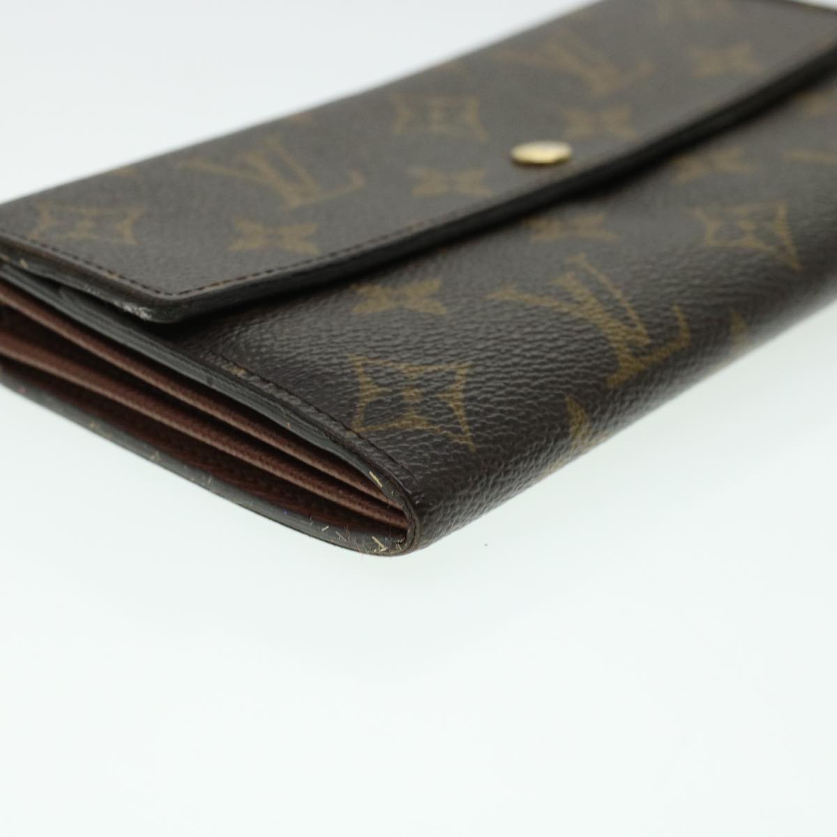 LOUIS VUITTON Monogram Portefeuille Sarah Long Wallet M60531 LV Auth 41782