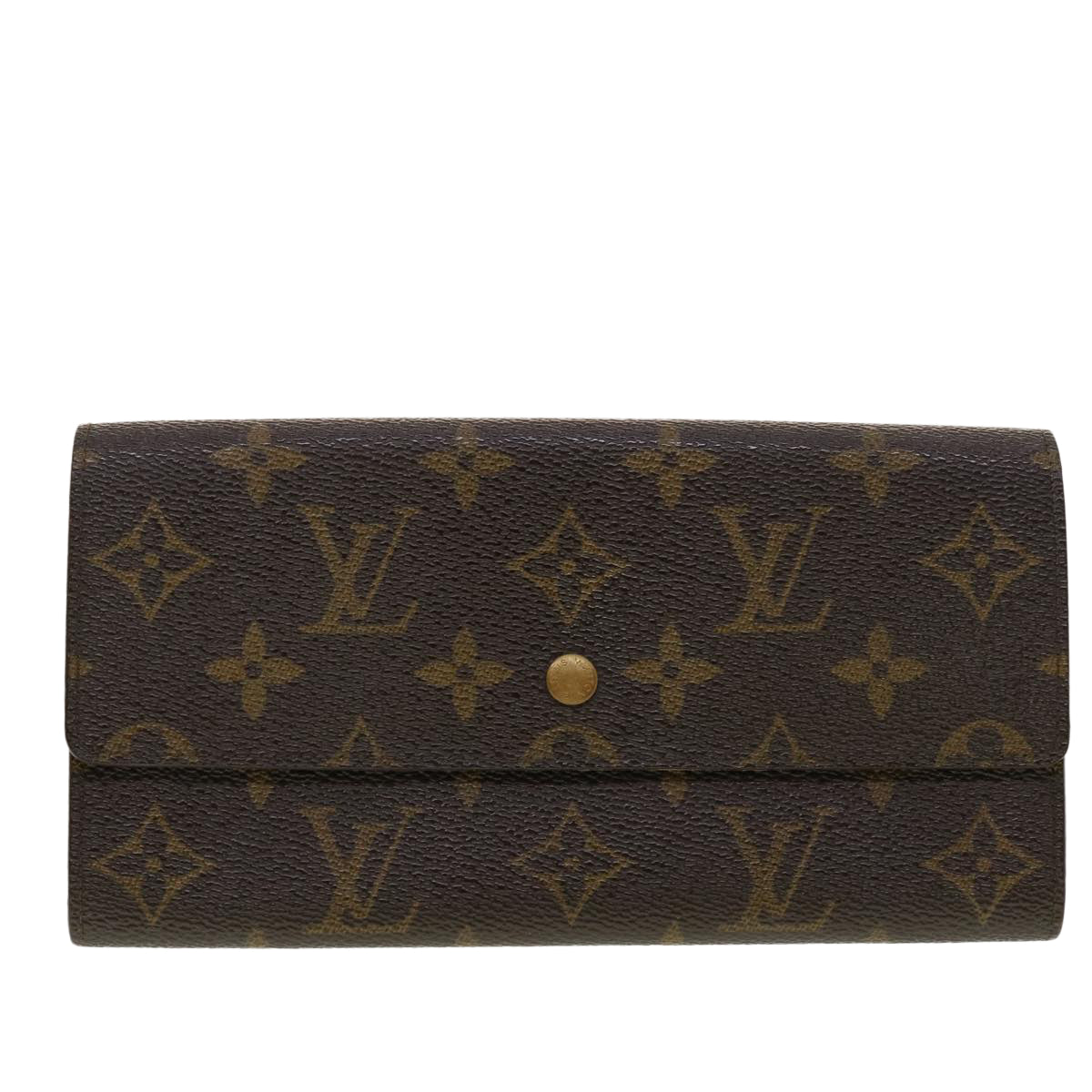 LOUIS VUITTON Monogram Portefeuille Sarah Long Wallet M60531 LV Auth 41829