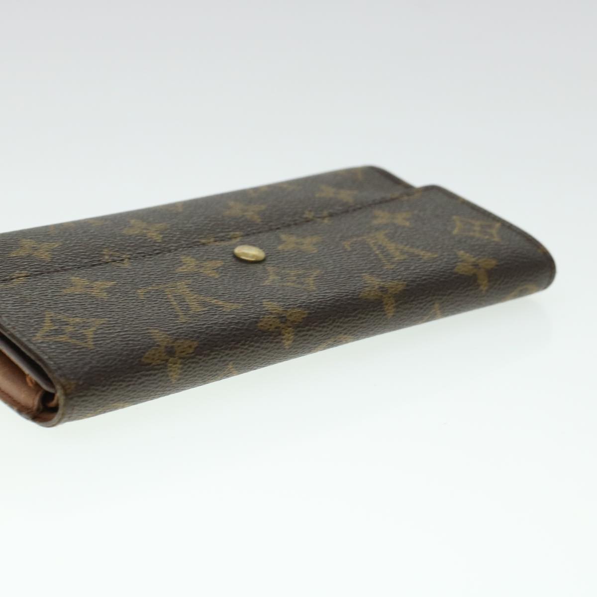 LOUIS VUITTON Monogram Portefeuille International Long Wallet M61217 Auth 41853