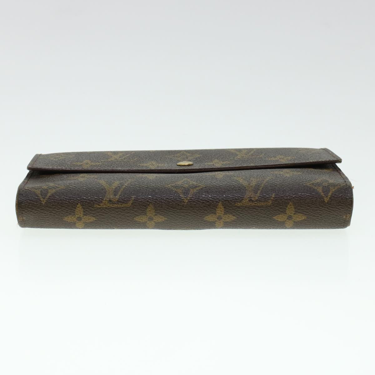 LOUIS VUITTON Monogram Portefeuille International Long Wallet M61217 Auth 41853