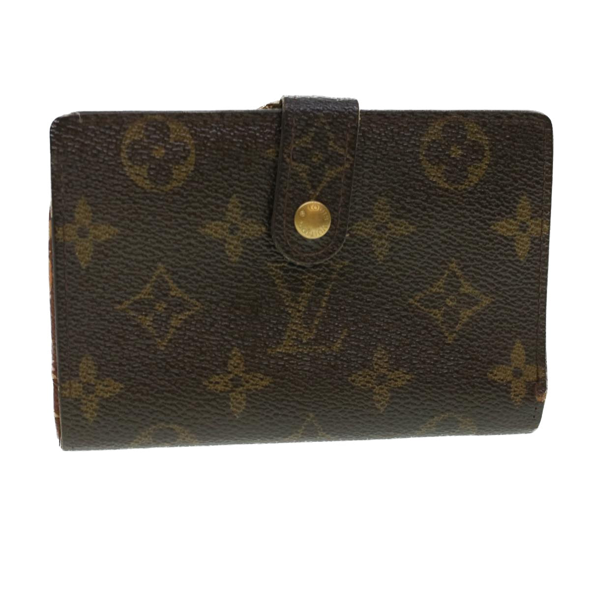 LOUIS VUITTON Monogram Porte Monnaie Billets Viennois Wallet M61663 Auth 41857