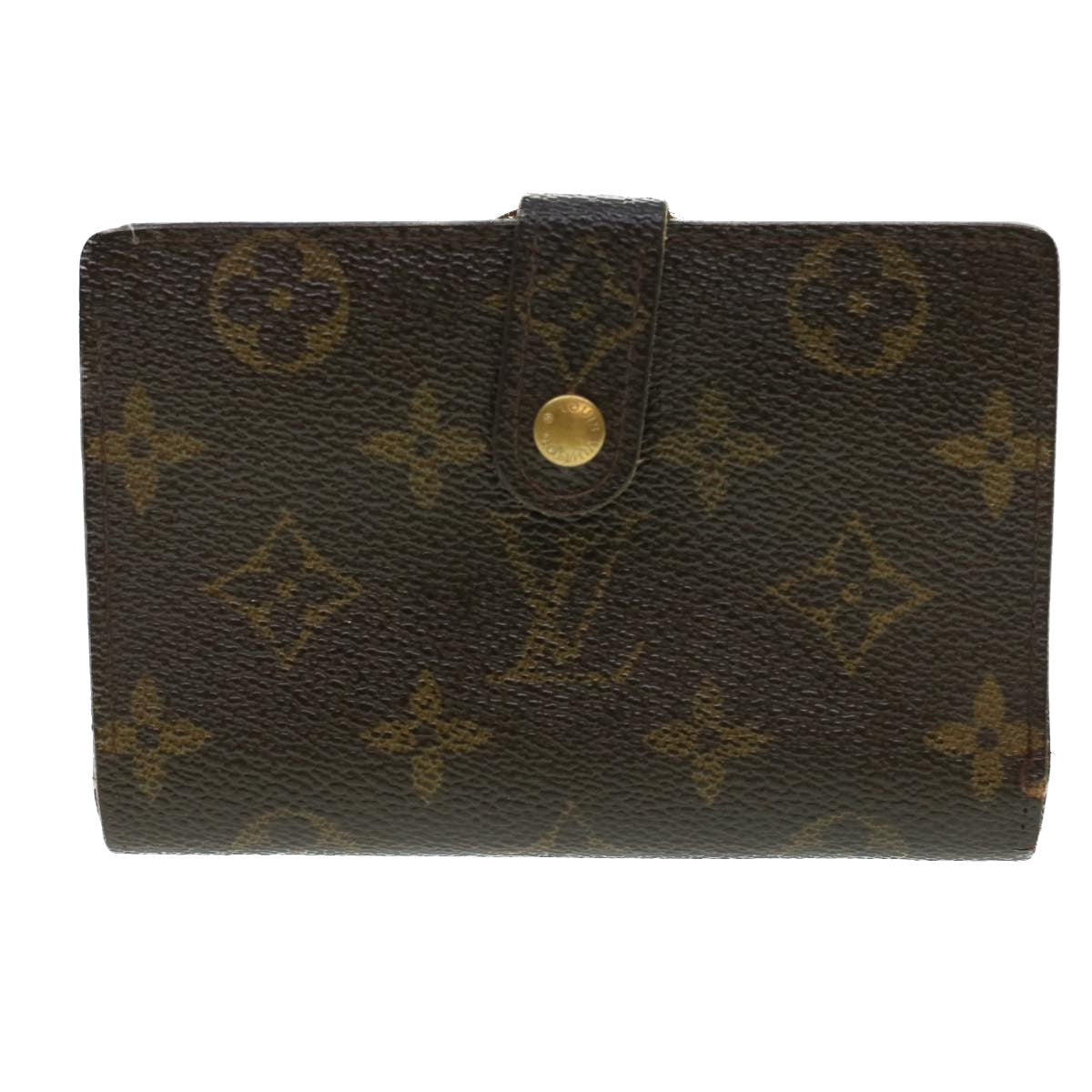 LOUIS VUITTON Monogram Porte Monnaie Billets Viennois Wallet M61663 Auth 41857