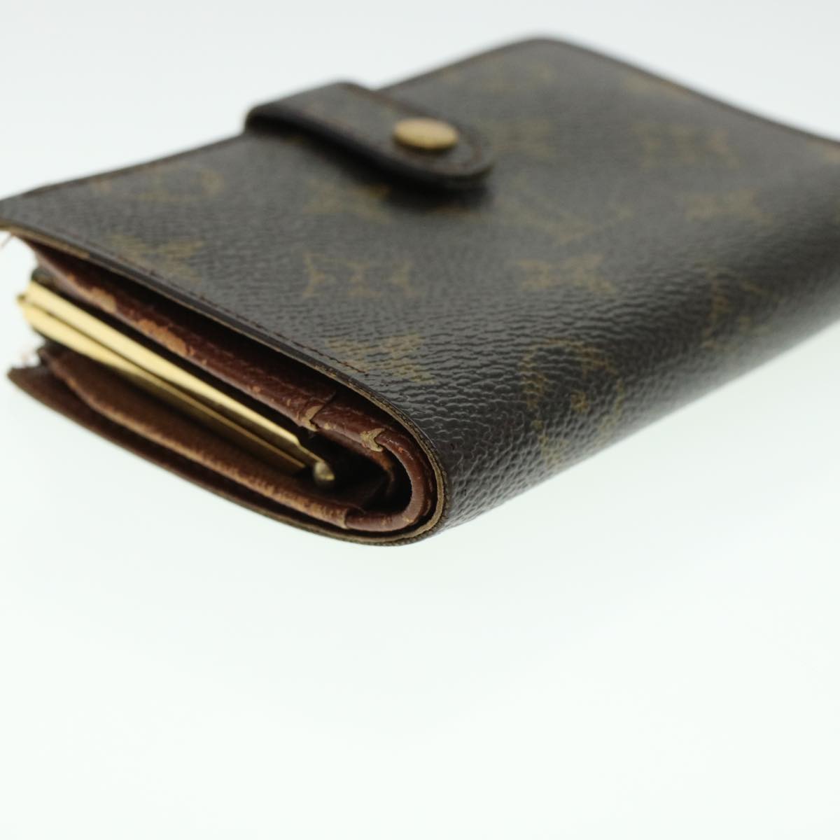 LOUIS VUITTON Monogram Porte Monnaie Billets Viennois Wallet M61663 Auth 41857