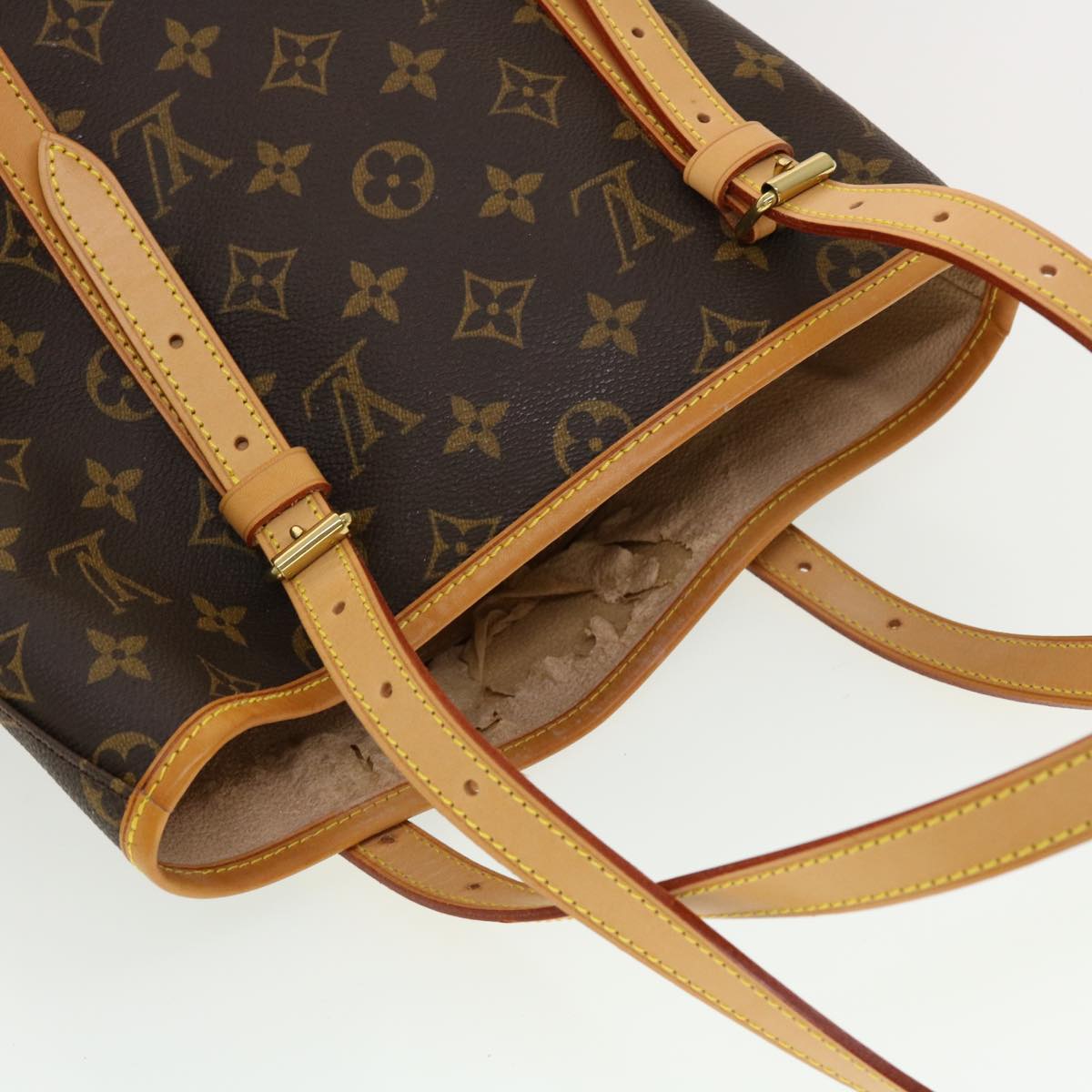 LOUIS VUITTON Monogram Bucket GM Shoulder Bag M42236 LV Auth 41864