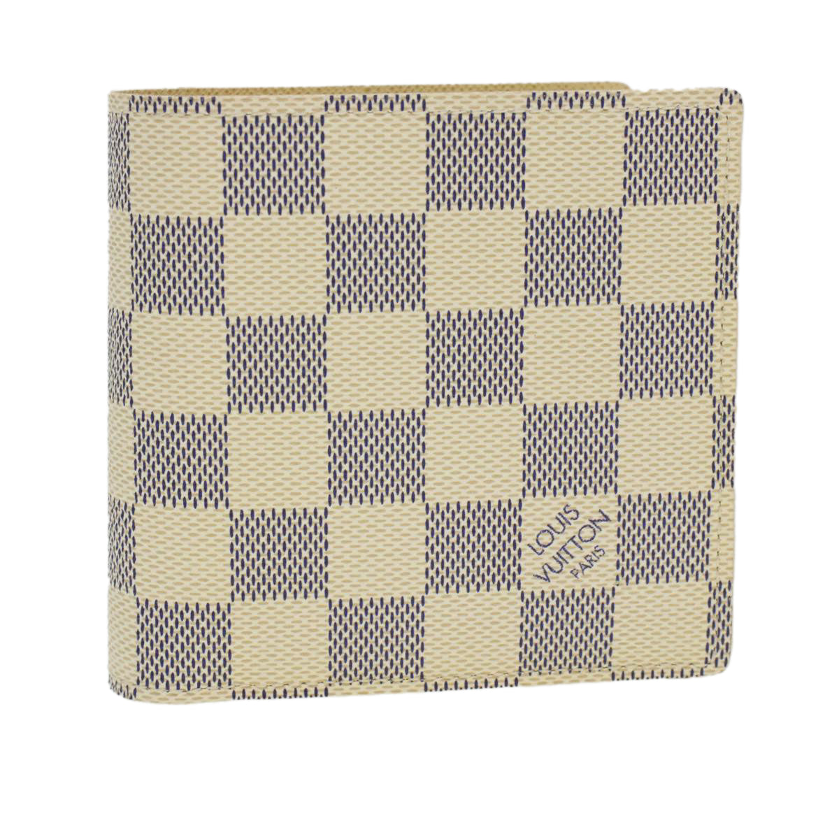 LOUIS VUITTON Damier Azur Porte Feuille Marco Bifold Wallet N60018 Auth 41884A