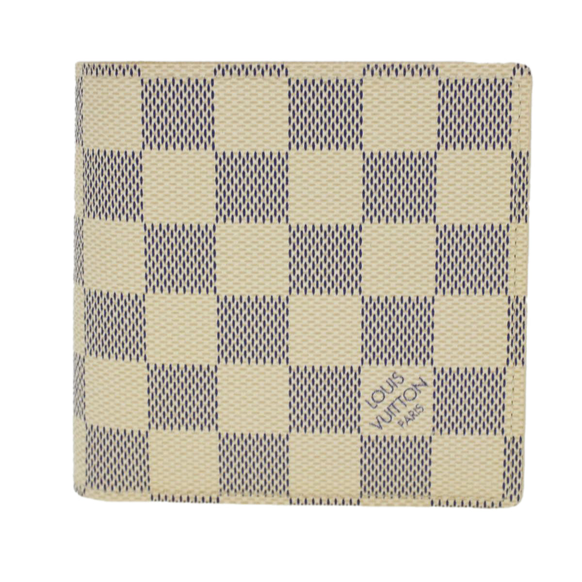 LOUIS VUITTON Damier Azur Porte Feuille Marco Bifold Wallet N60018 Auth 41884A