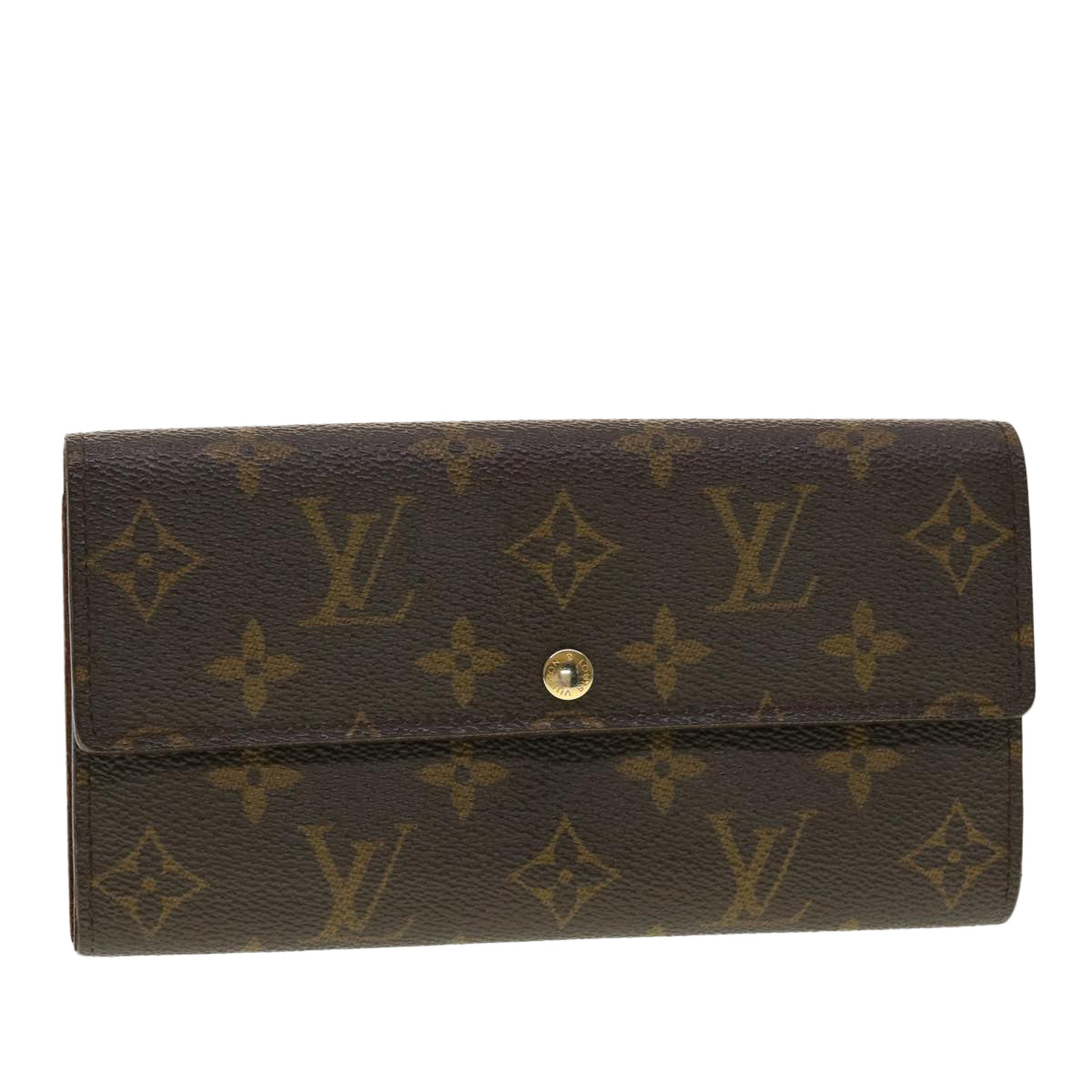 LOUIS VUITTON Monogram Portefeuille Sarah Long Wallet M60531 LV Auth 41891