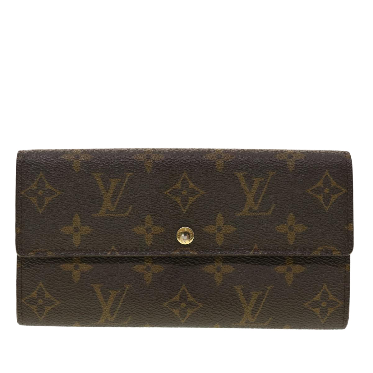 LOUIS VUITTON Monogram Portefeuille Sarah Long Wallet M60531 LV Auth 41891