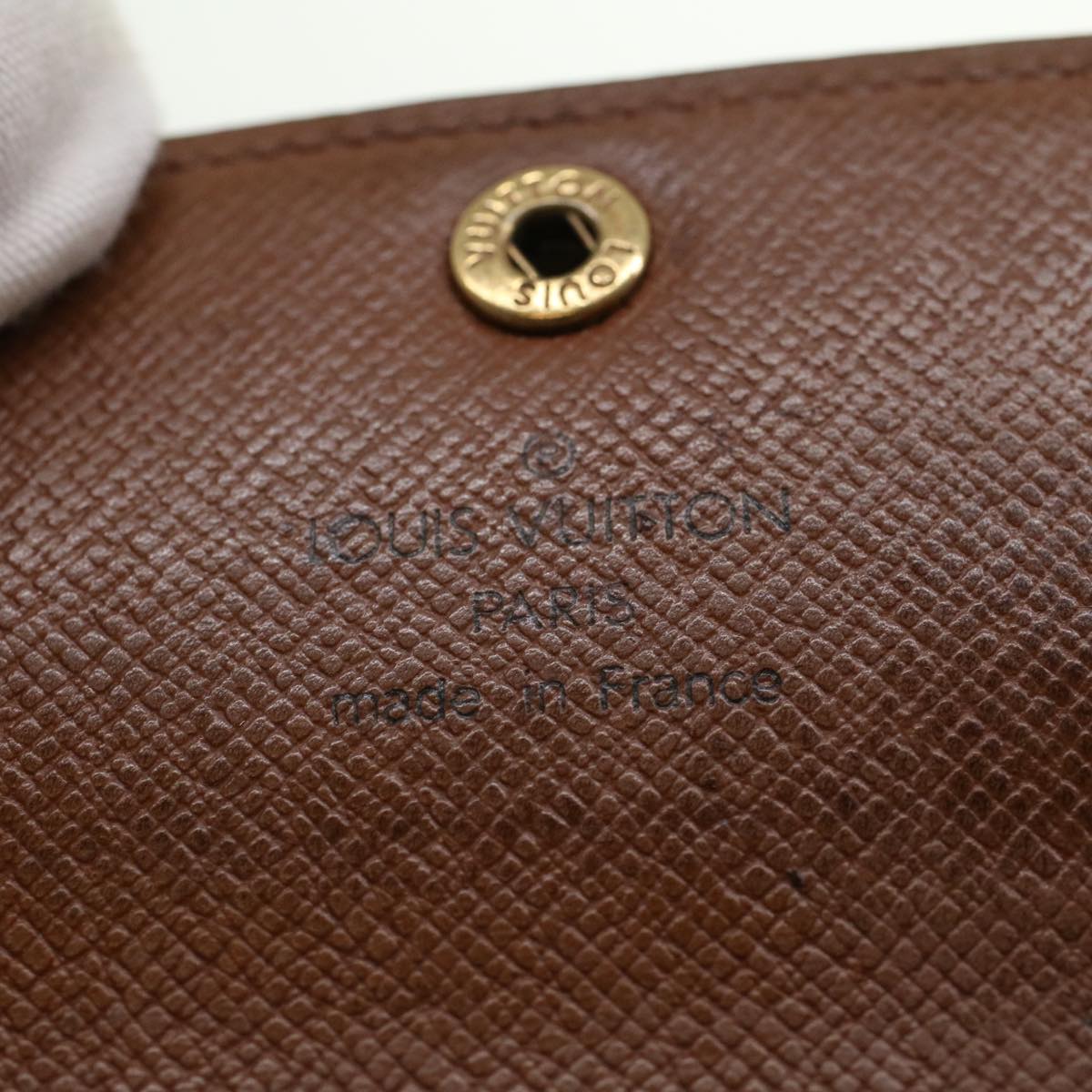 LOUIS VUITTON Monogram Porte MonnaiePlat Coin Purse M61930 LV Auth 41967