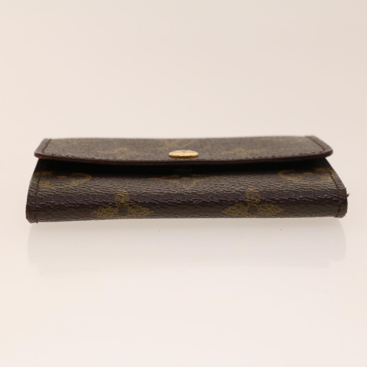 LOUIS VUITTON Monogram Porte MonnaiePlat Coin Purse M61930 LV Auth 41967