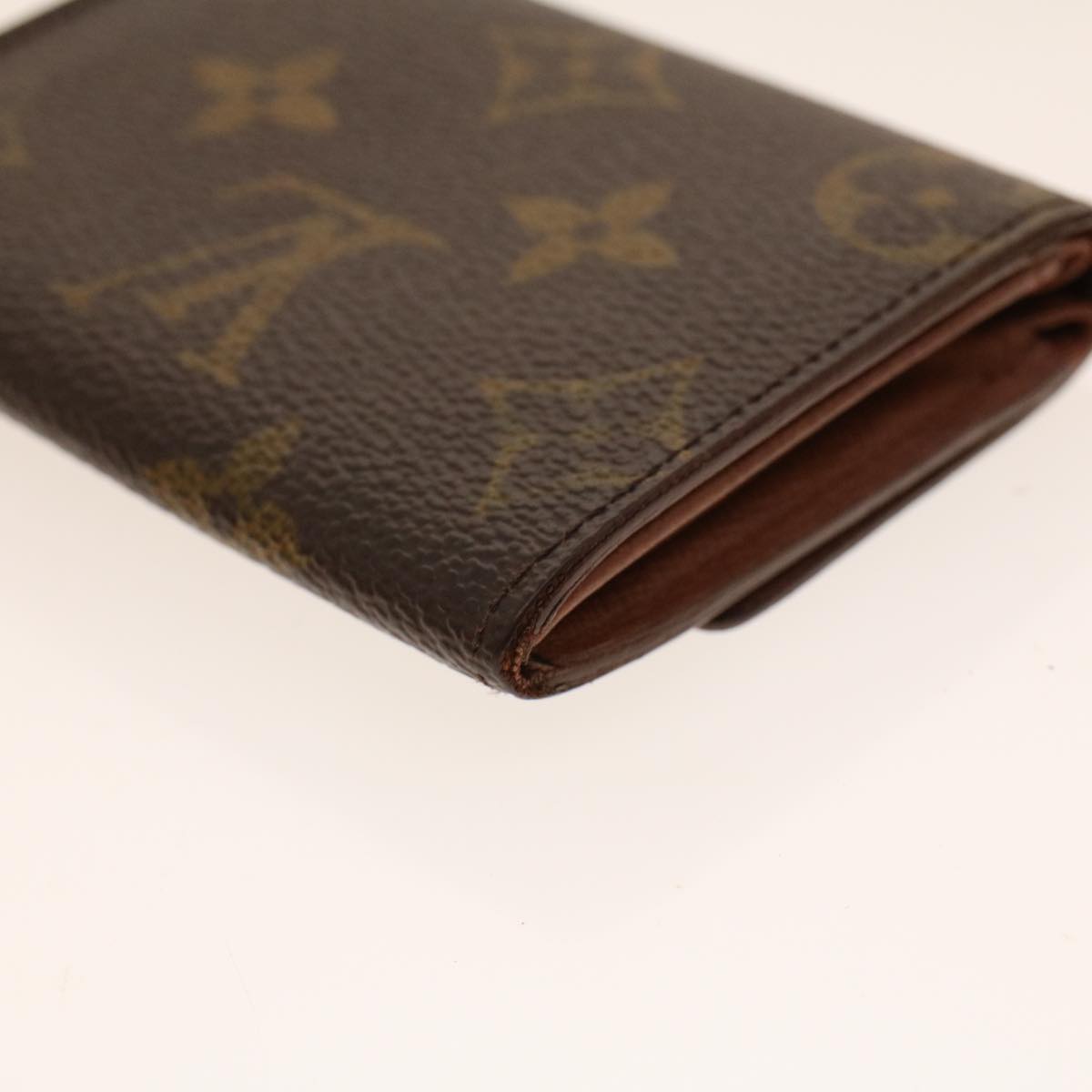 LOUIS VUITTON Monogram Porte MonnaiePlat Coin Purse M61930 LV Auth 41967