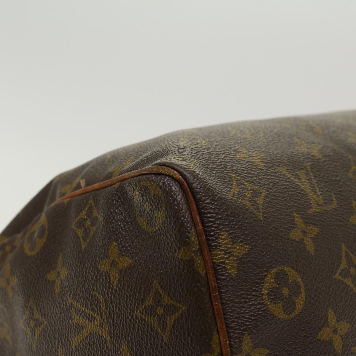 LOUIS VUITTON Monogram Speedy 35 Hand Bag M41524 LV Auth 42000