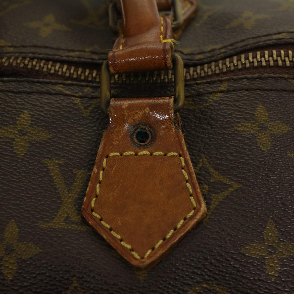 LOUIS VUITTON Monogram Speedy 35 Hand Bag M41524 LV Auth 42000