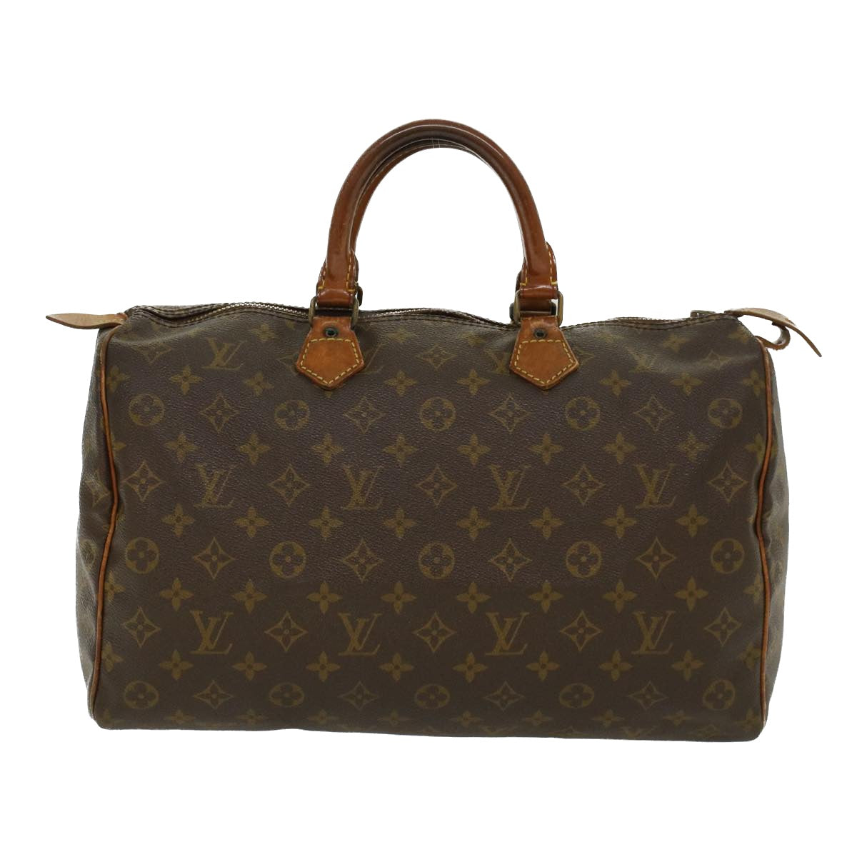 LOUIS VUITTON Monogram Speedy 35 Hand Bag M41524 LV Auth 42000