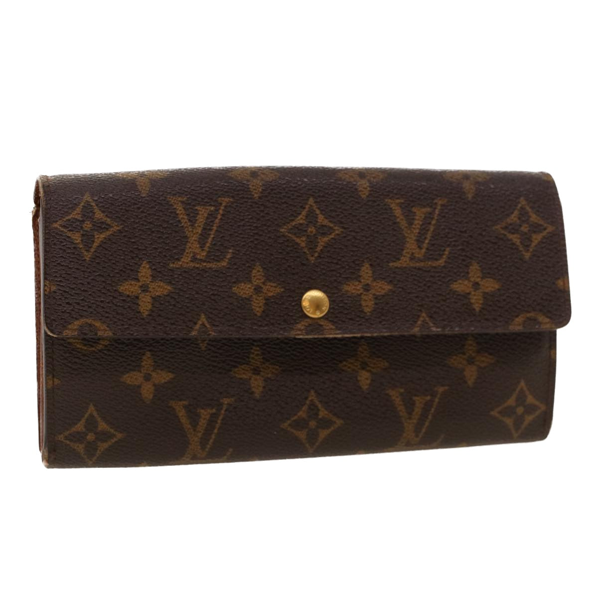 LOUIS VUITTON Monogram Portefeuille Sarah Long Wallet M60531 LV Auth 42023