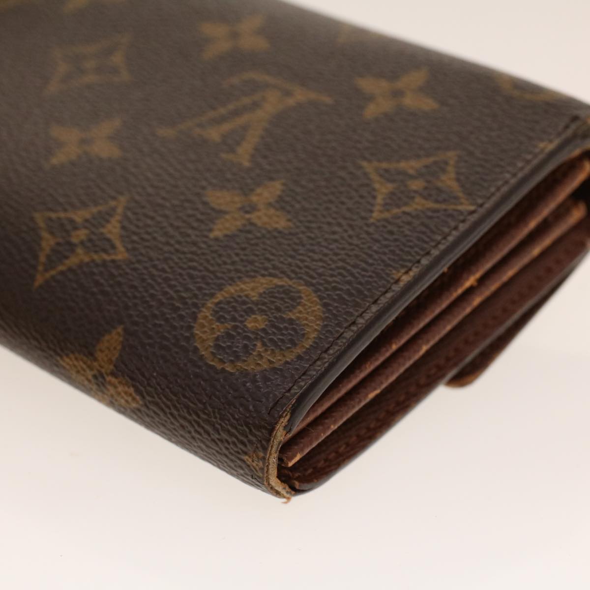 LOUIS VUITTON Monogram Portefeuille Sarah Long Wallet M60531 LV Auth 42023