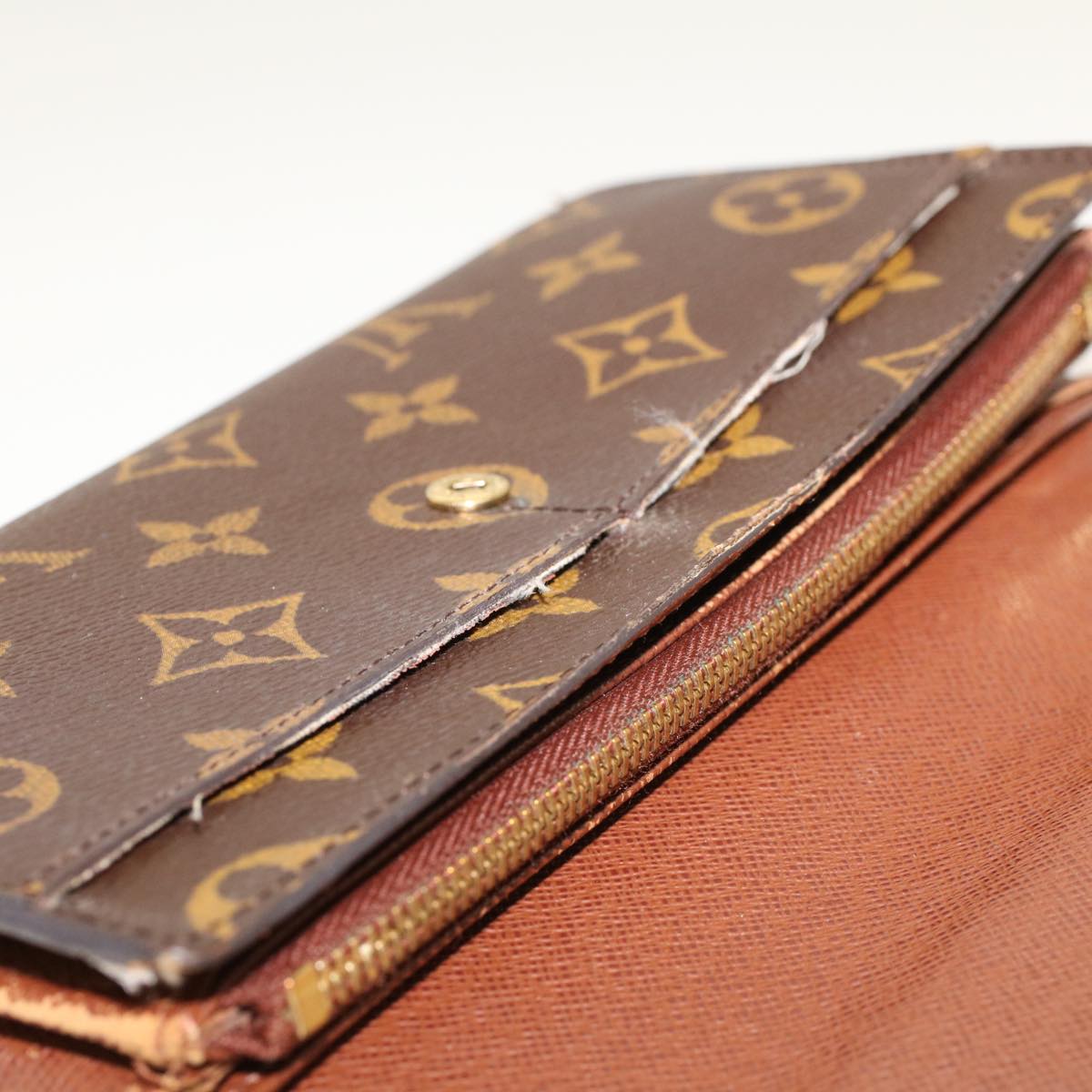 LOUIS VUITTON Monogram Portefeuille Sarah Long Wallet M60531 LV Auth 42023