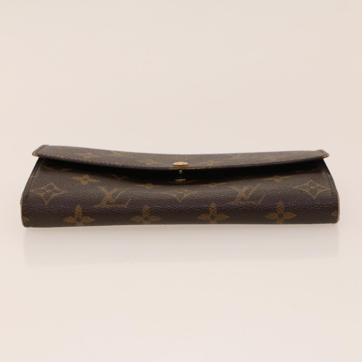 LOUIS VUITTON Monogram Portefeuille Sarah Long Wallet M60531 LV Auth 42023