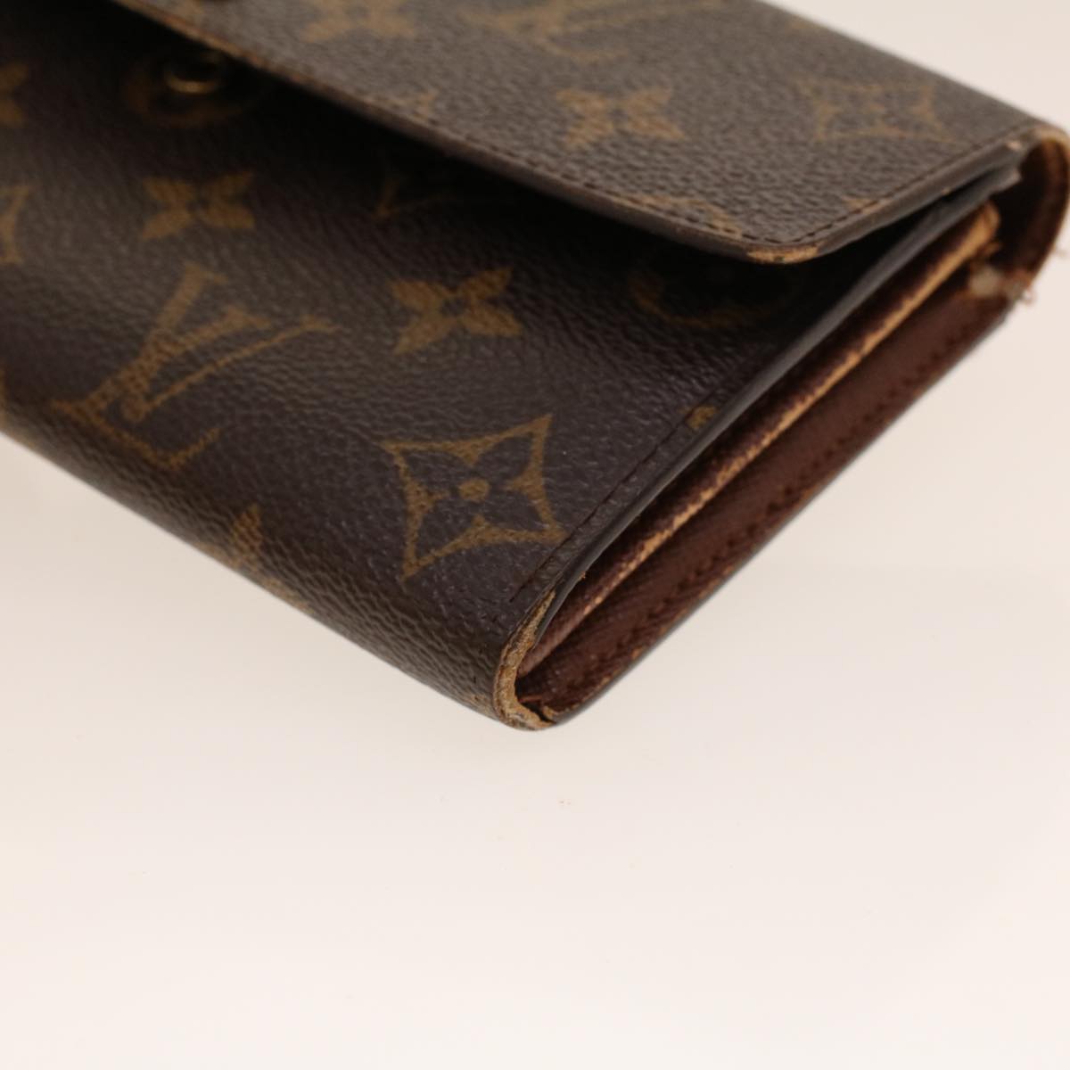 LOUIS VUITTON Monogram Portefeuille Sarah Long Wallet M60531 LV Auth 42023