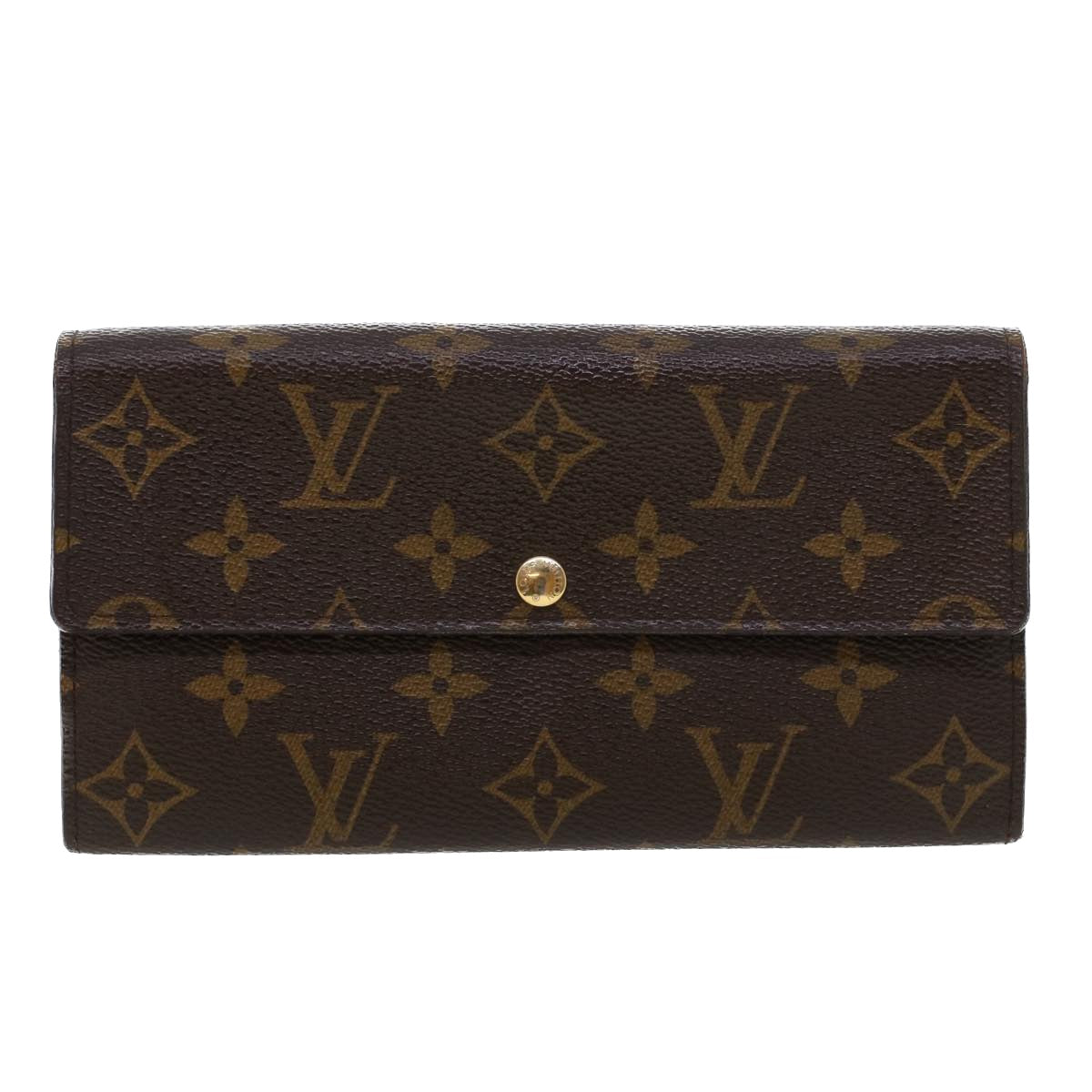 LOUIS VUITTON Monogram Portefeuille Sarah Long Wallet M60531 LV Auth 42024