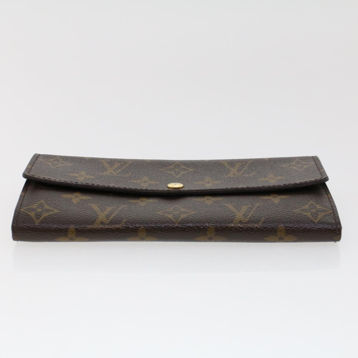 LOUIS VUITTON Monogram Portefeuille Sarah Long Wallet M60531 LV Auth 42024