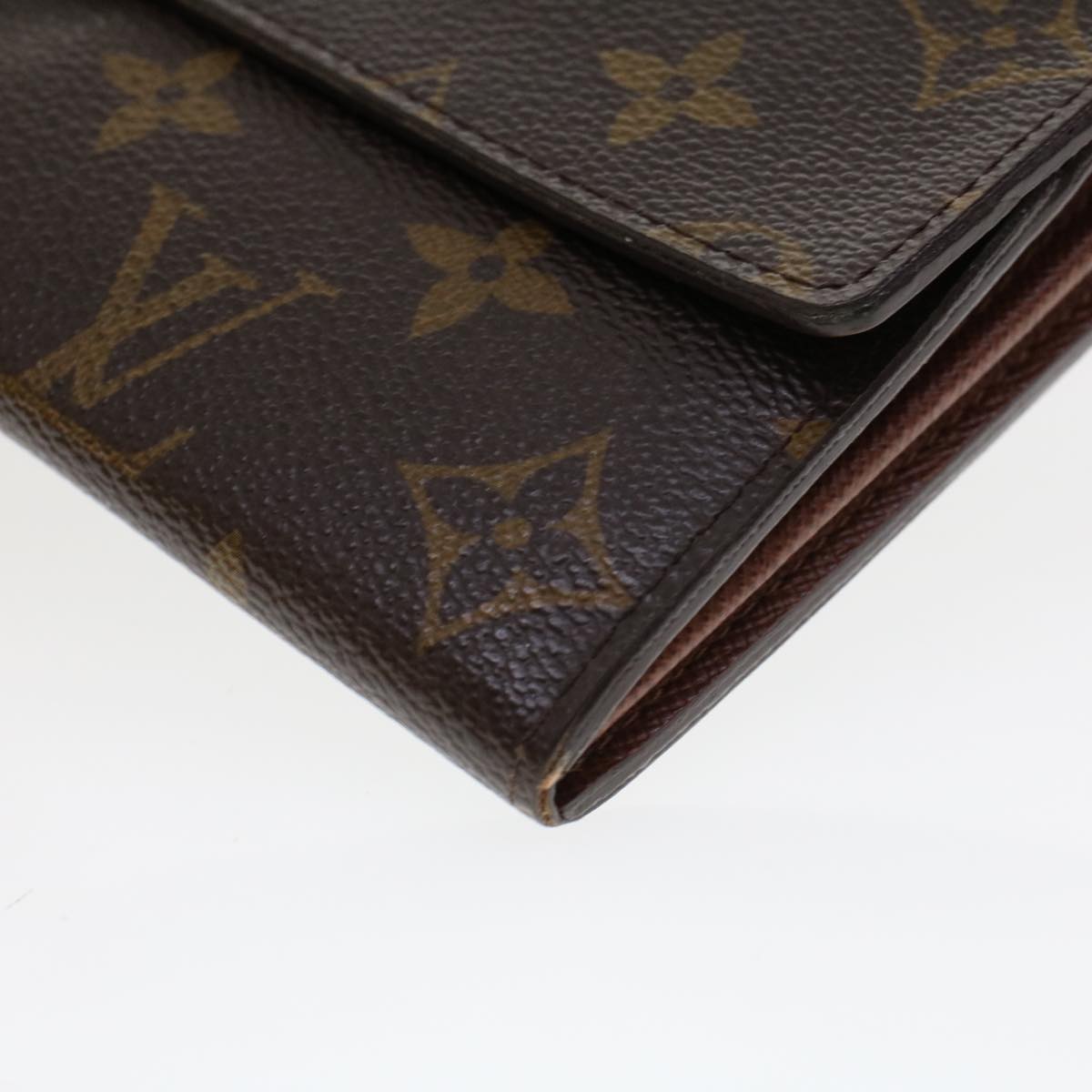 LOUIS VUITTON Monogram Portefeuille Sarah Long Wallet M60531 LV Auth 42024