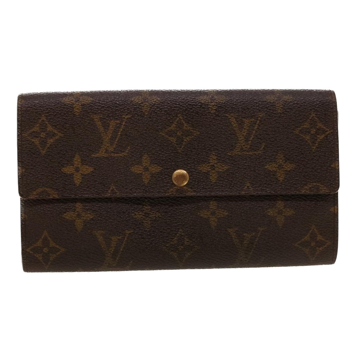 LOUIS VUITTON Monogram Portefeuille Sarah Long Wallet M60531 LV Auth 42025