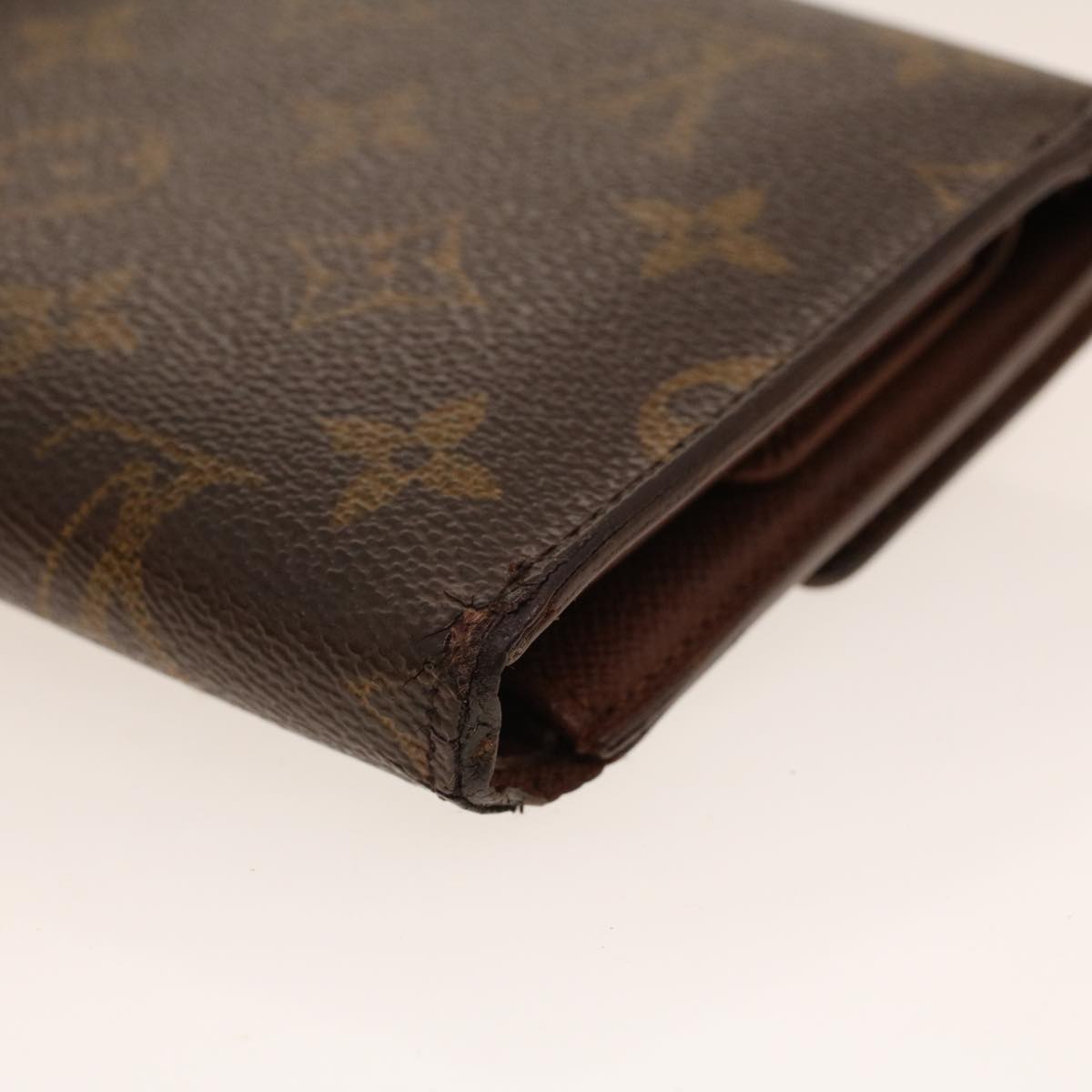 LOUIS VUITTON Monogram Porte Tresor Etui Papie Wallet M61202 LV Auth 42029