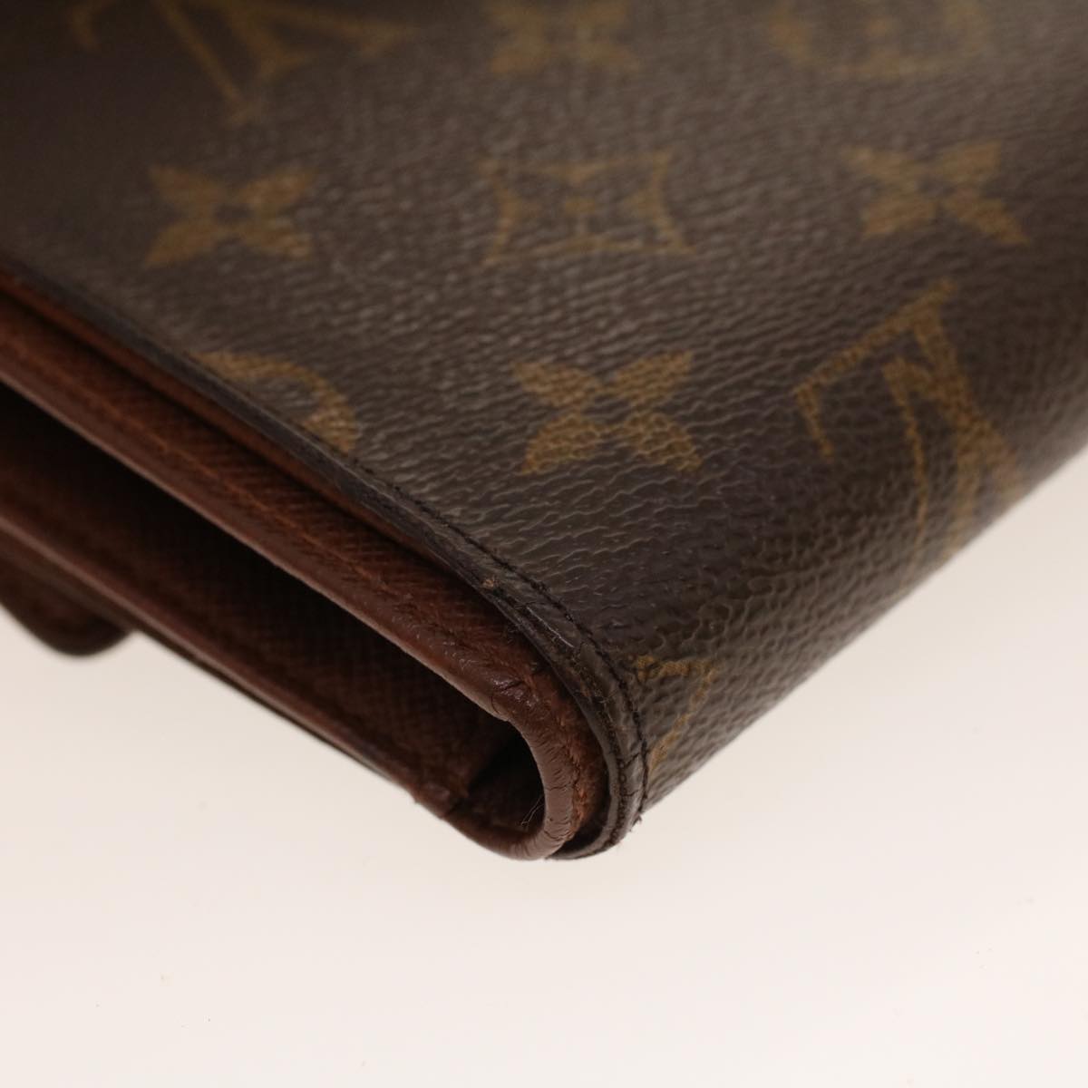 LOUIS VUITTON Monogram Porte Tresor Etui Papie Wallet M61202 LV Auth 42029