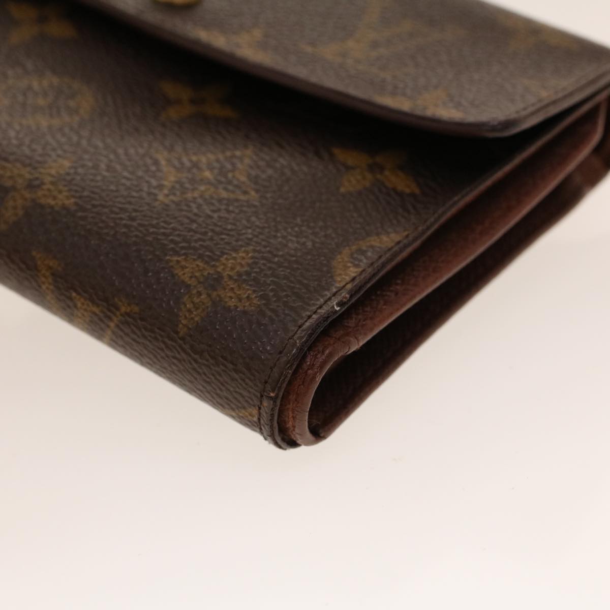 LOUIS VUITTON Monogram Porte Tresor Etui Papie Wallet M61202 LV Auth 42029