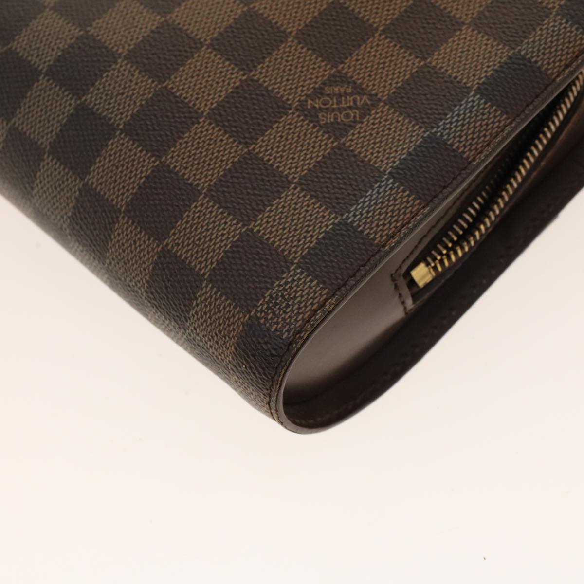 LOUIS VUITTON Damier Ebene Saint Louis Clutch Bag N51993 LV Auth 42070