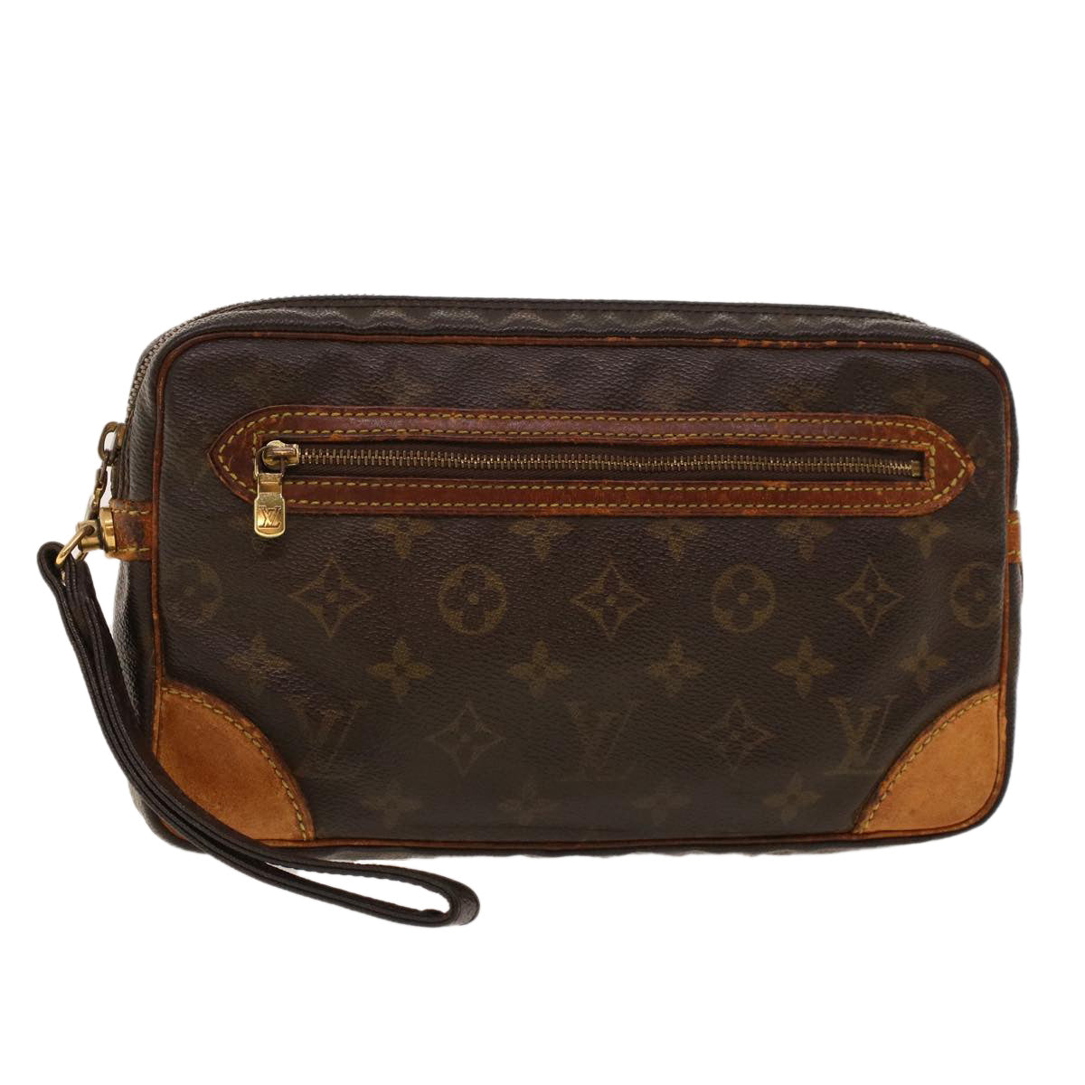 LOUIS VUITTON Monogram Marly Dragonne GM Clutch Bag M51825 LV Auth 42074