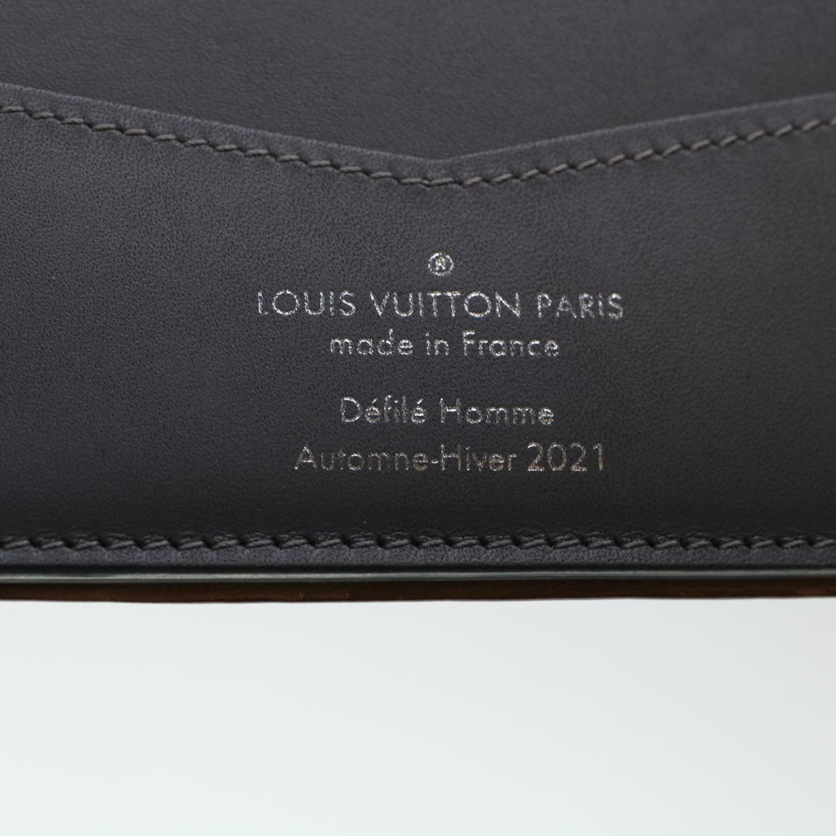 LOUIS VUITTON Mirror Portefeuille Slender Bifold Wallet Silver M80806 LV 42083