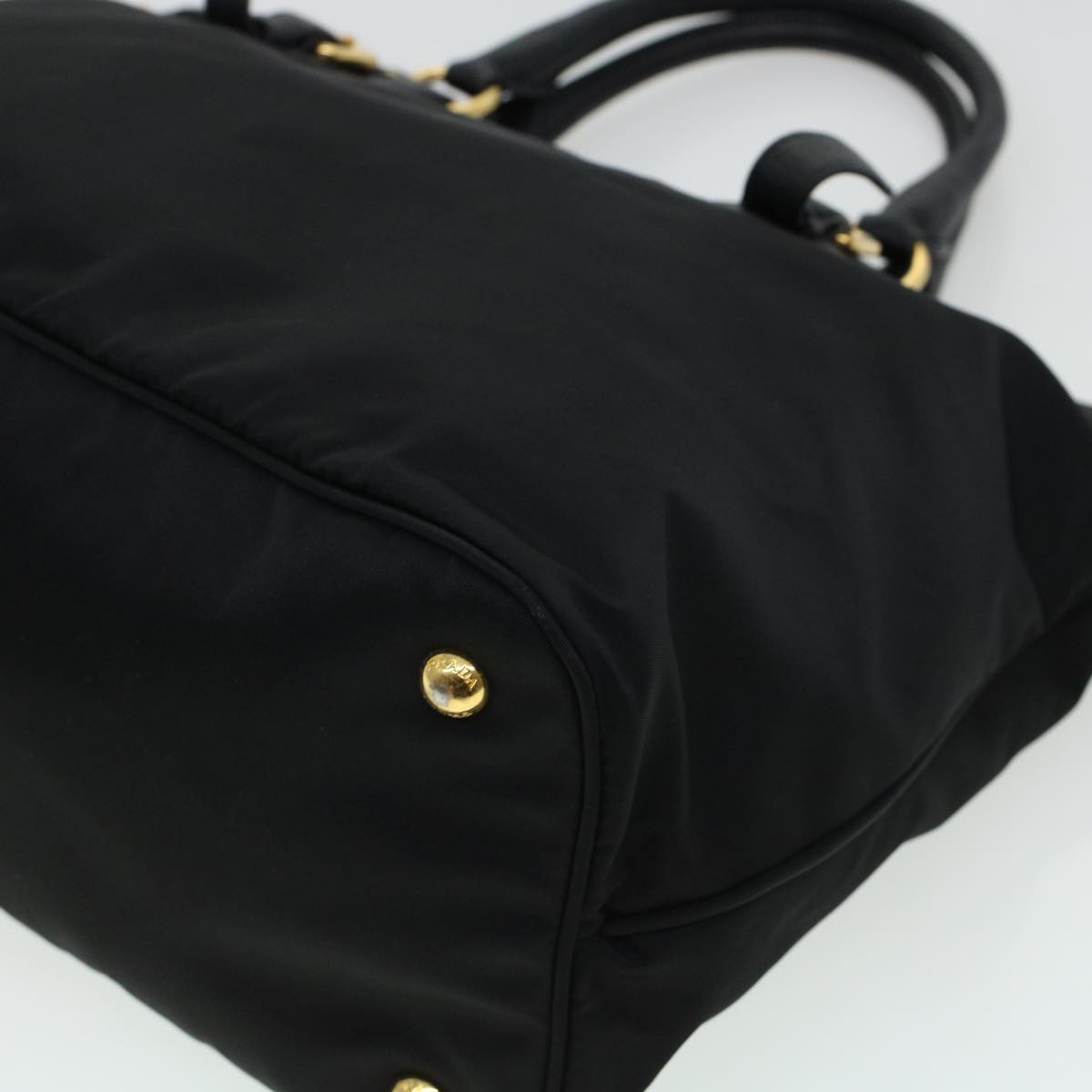 PRADA Hand Bag Nylon 2way Black Auth 42109