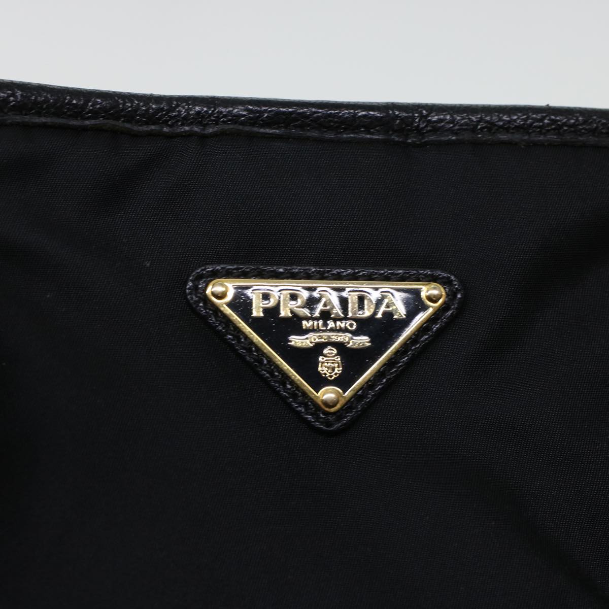 PRADA Hand Bag Nylon 2way Black Auth 42109