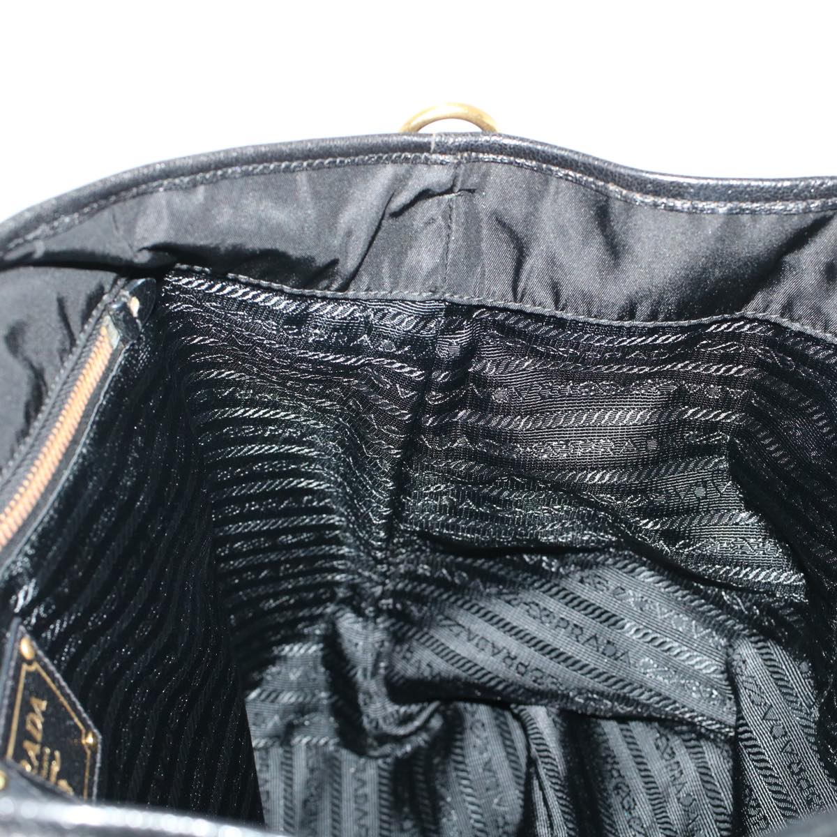 PRADA Hand Bag Nylon 2way Black Auth 42109