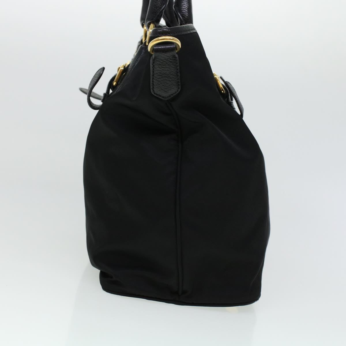 PRADA Hand Bag Nylon 2way Black Auth 42109
