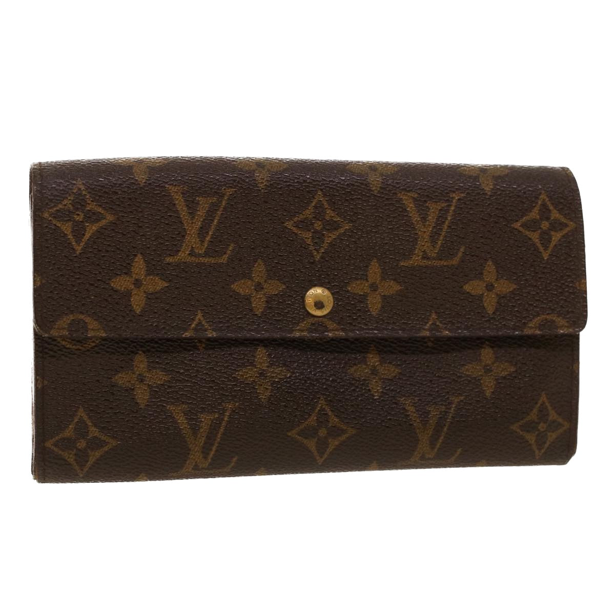 LOUIS VUITTON Monogram Portefeuille Sarah Long Wallet M60531 LV Auth 42120