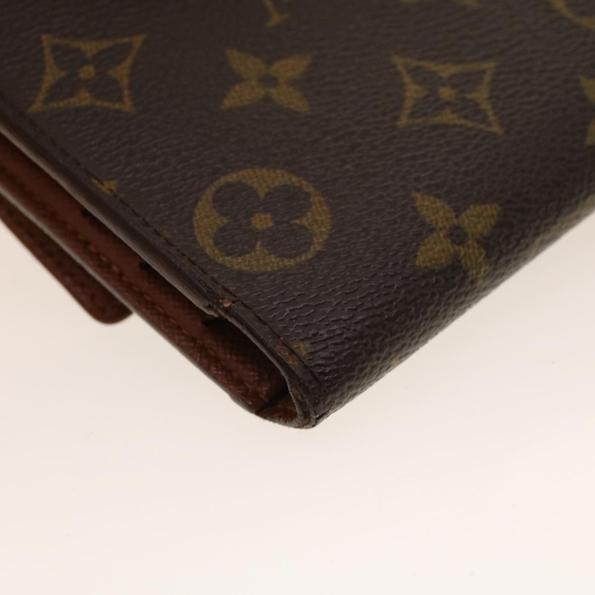 LOUIS VUITTON Monogram Portefeuille International Long Wallet M61217 Auth 42121