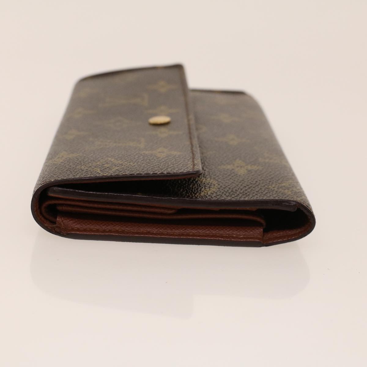 LOUIS VUITTON Monogram Portefeuille International Long Wallet M61217 Auth 42121