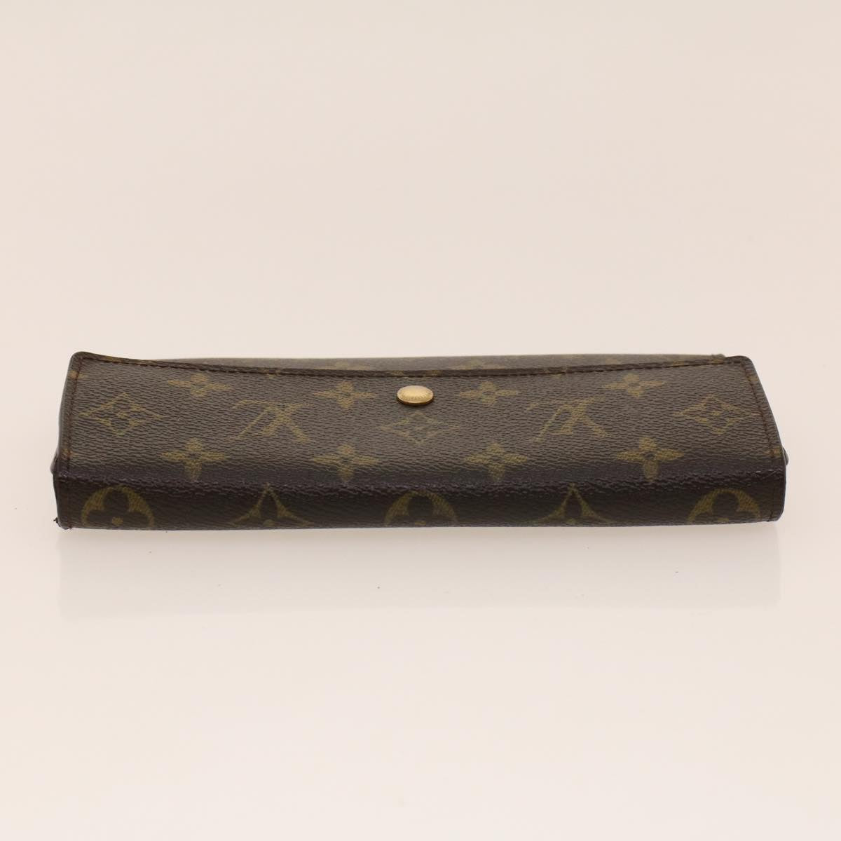 LOUIS VUITTON Monogram Portefeuille International Long Wallet M61217 Auth 42121