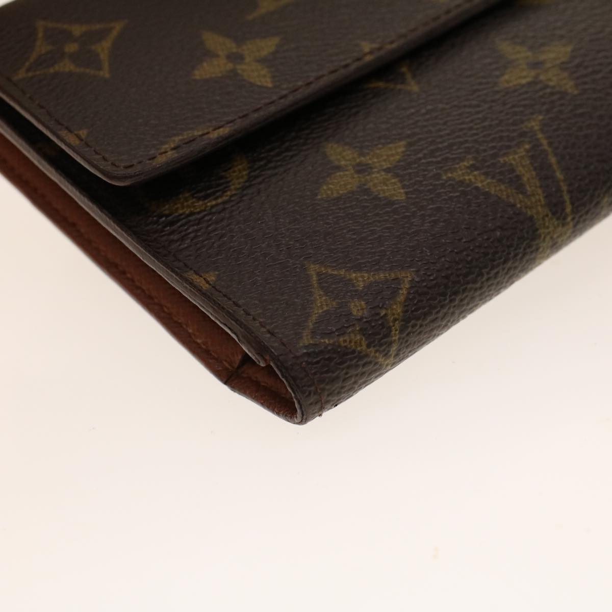 LOUIS VUITTON Monogram Portefeuille International Long Wallet M61217 Auth 42121