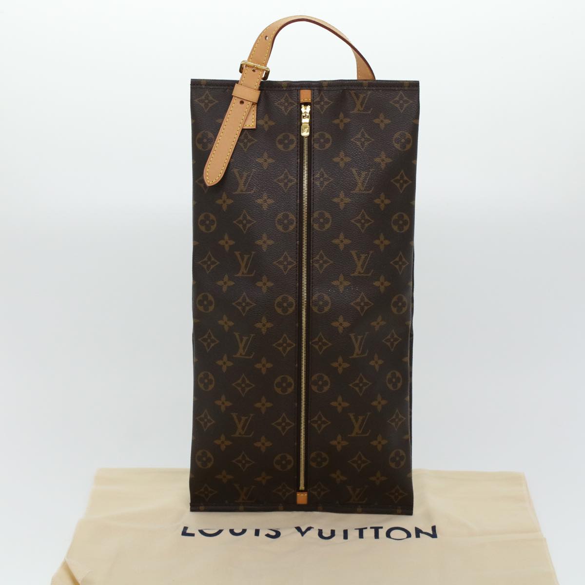 LOUIS VUITTON Monogram Ussuarie Shoes case M43892 LV Auth 42128