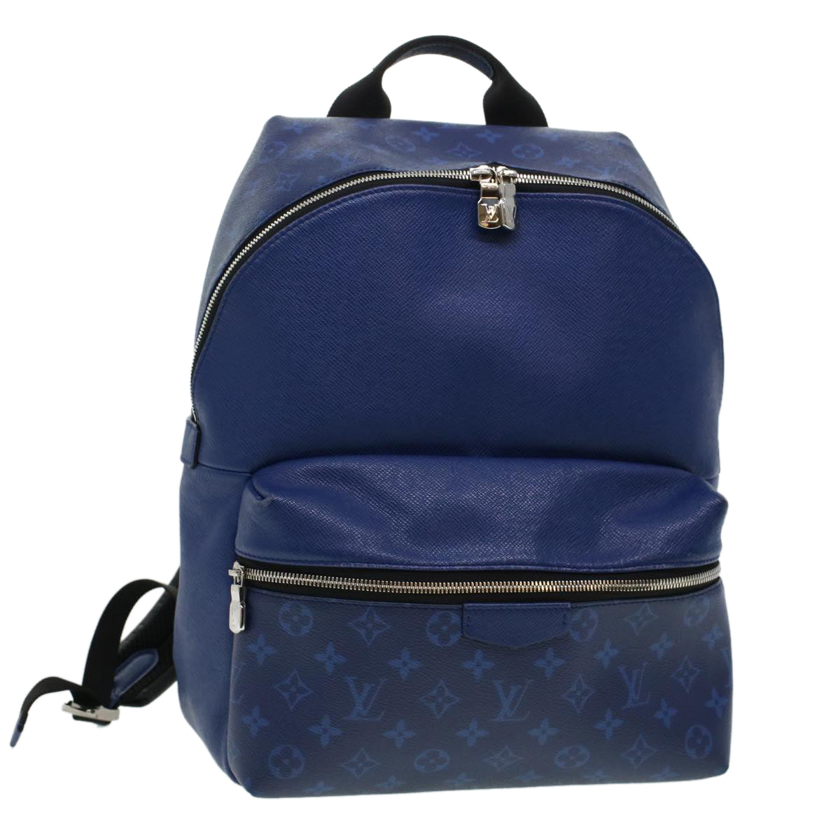 LOUIS VUITTON Taigalama Discovery Backpack Blue M30229 LV Auth 42156