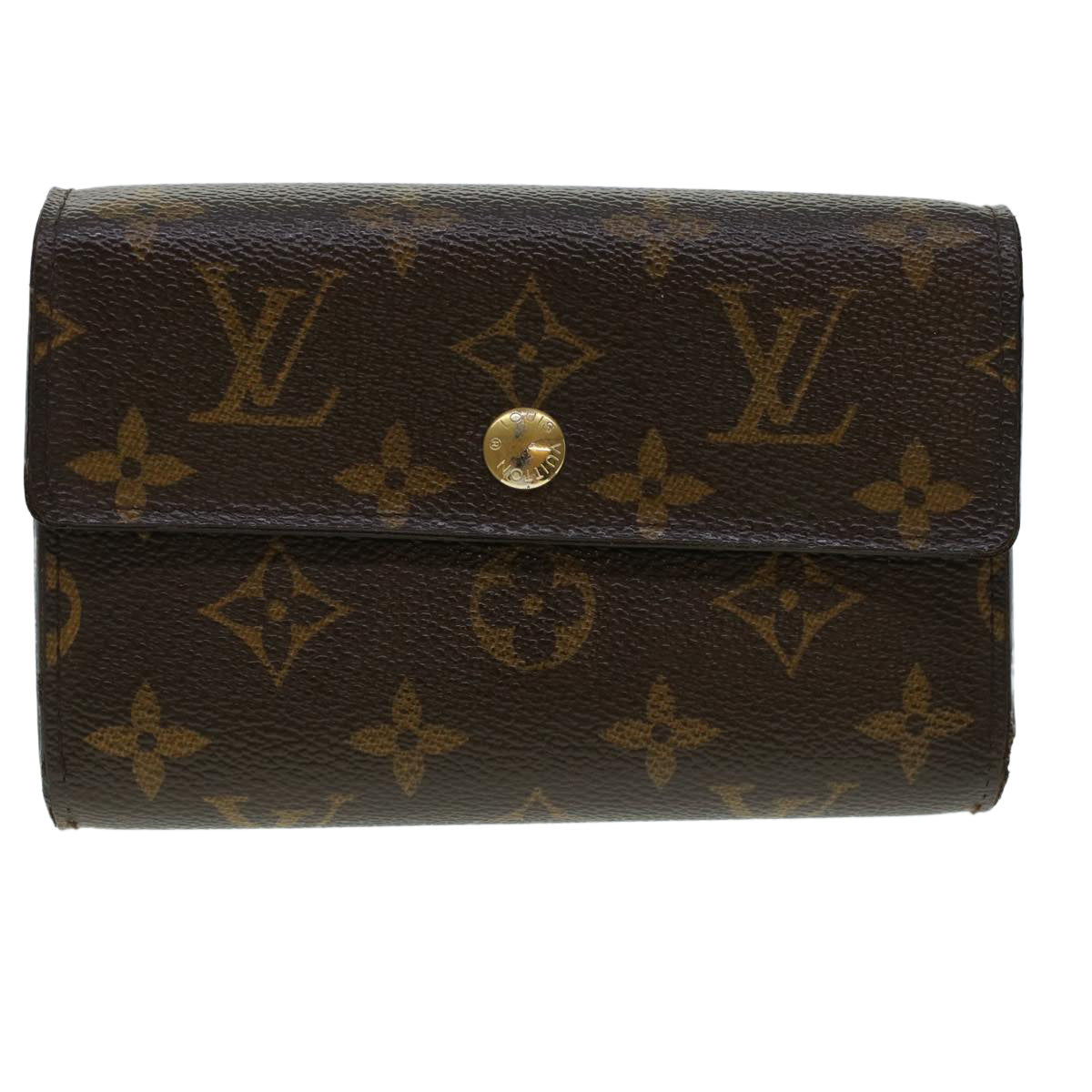 LOUIS VUITTON Monogram Portefeuille Alexandra Trifold Wallet M60047 Auth 42177