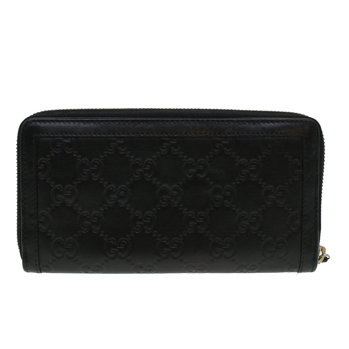 GUCCI GG Canvas Guccissima Long Wallet Black 291132 Auth 42180 - 0