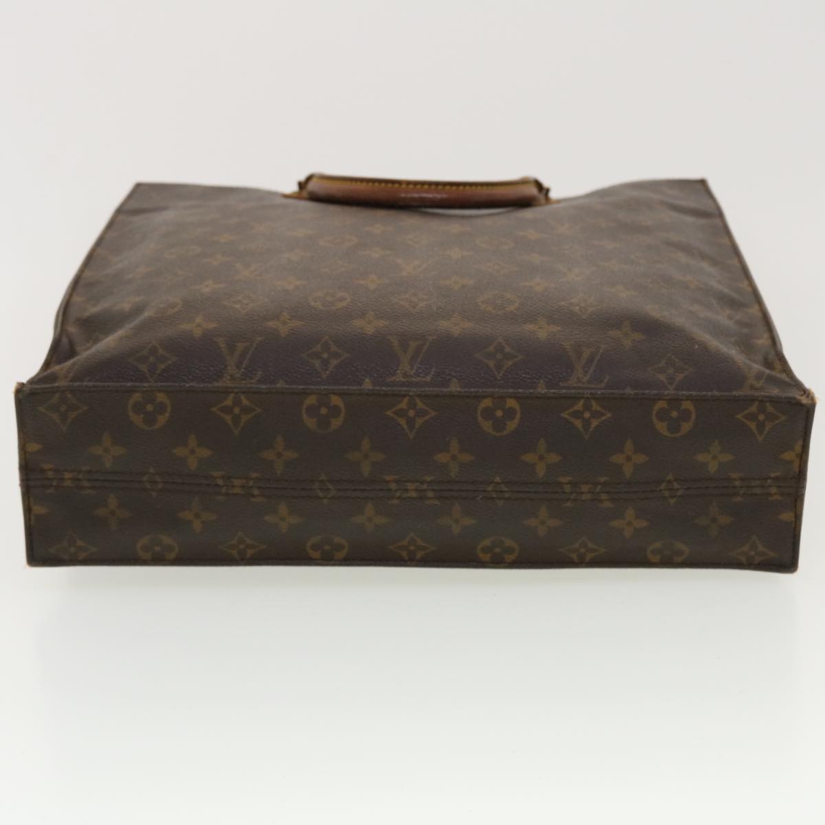 LOUIS VUITTON Monogram Sac Plat Hand Bag M51140 LV Auth 42195